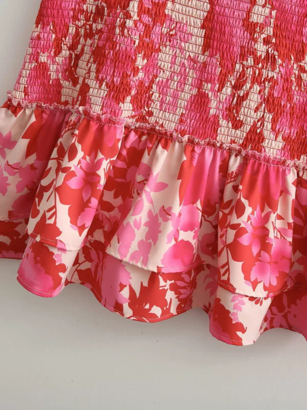 ZARA Elastic Strapless Tiered Dress